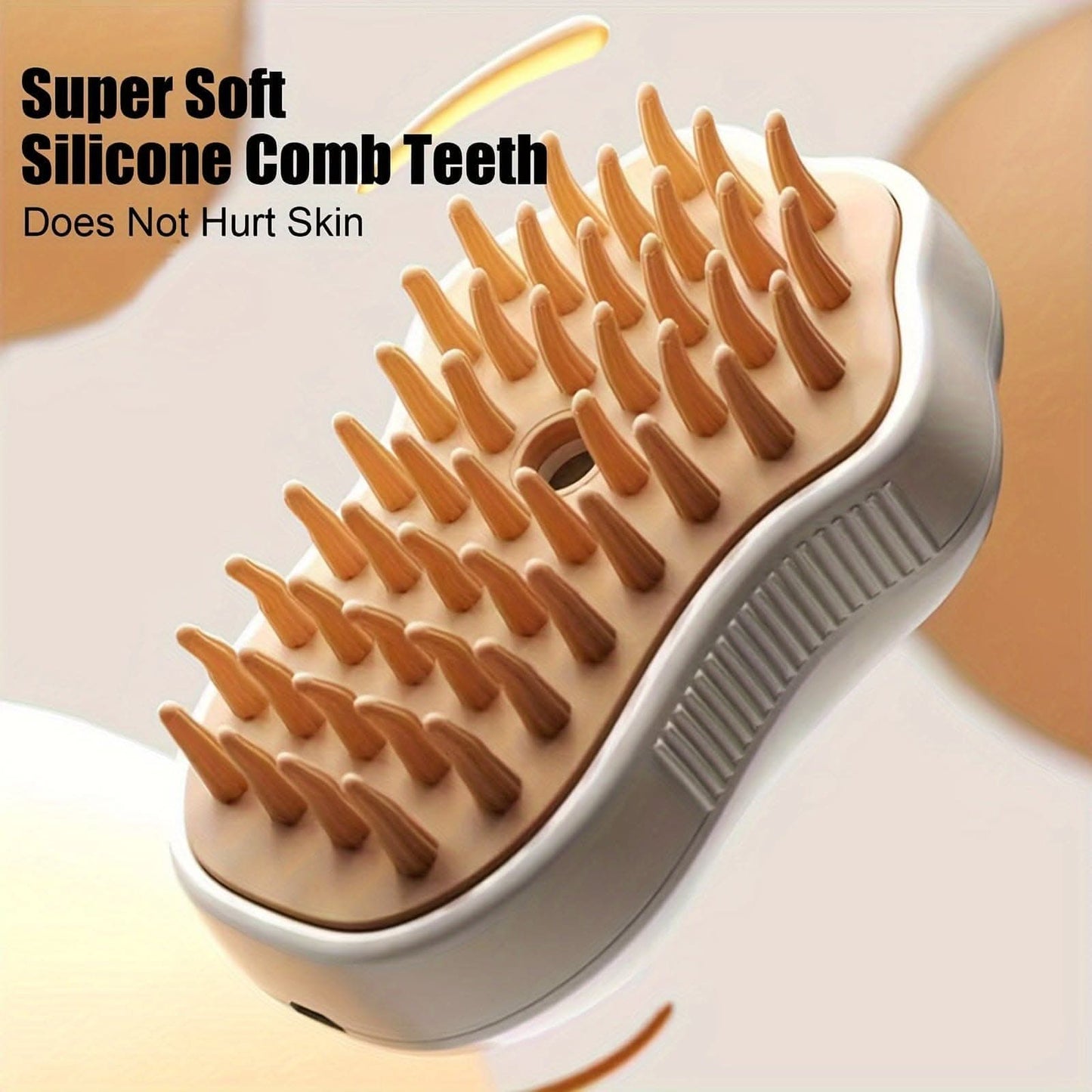 Steam Silicone Grooming Brush (Rechargeable)