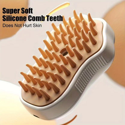 Steam Silicone Grooming Brush (Rechargeable)